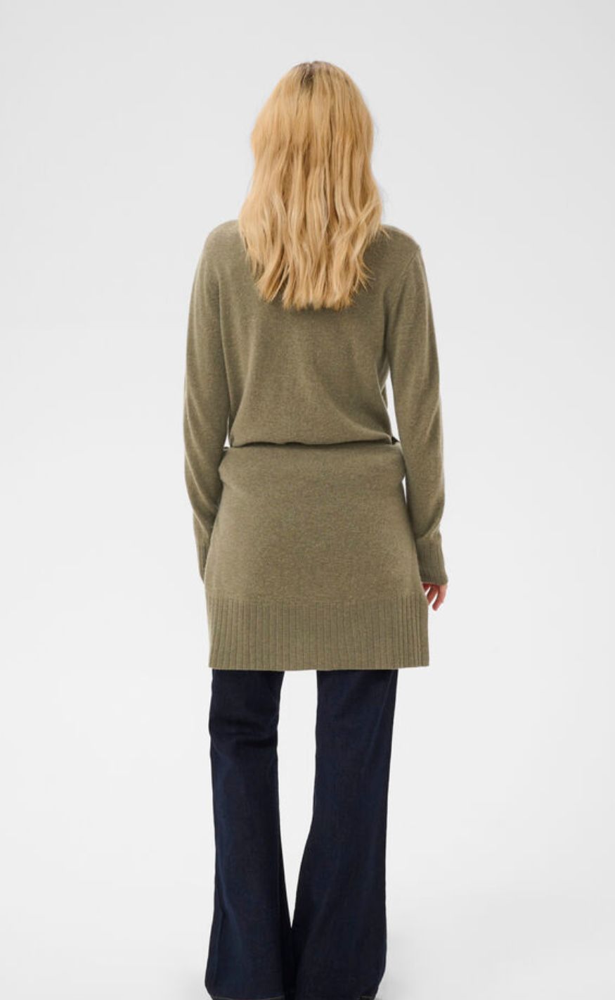 Culture Cardigan - Taia Arrow - Green Melange