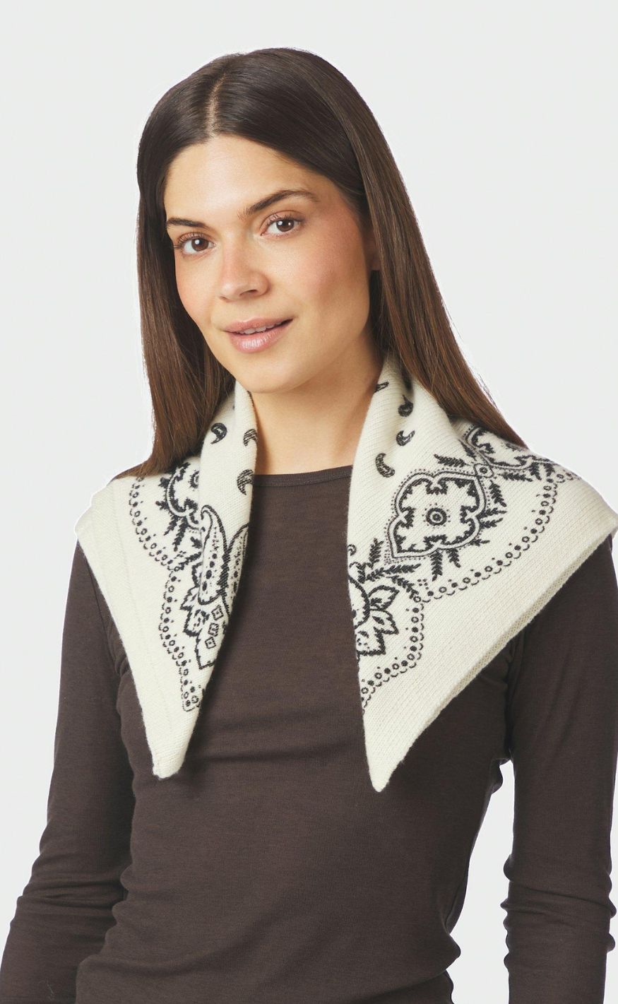 Neo Noir Skjerf - Adelina Paisley - Off White