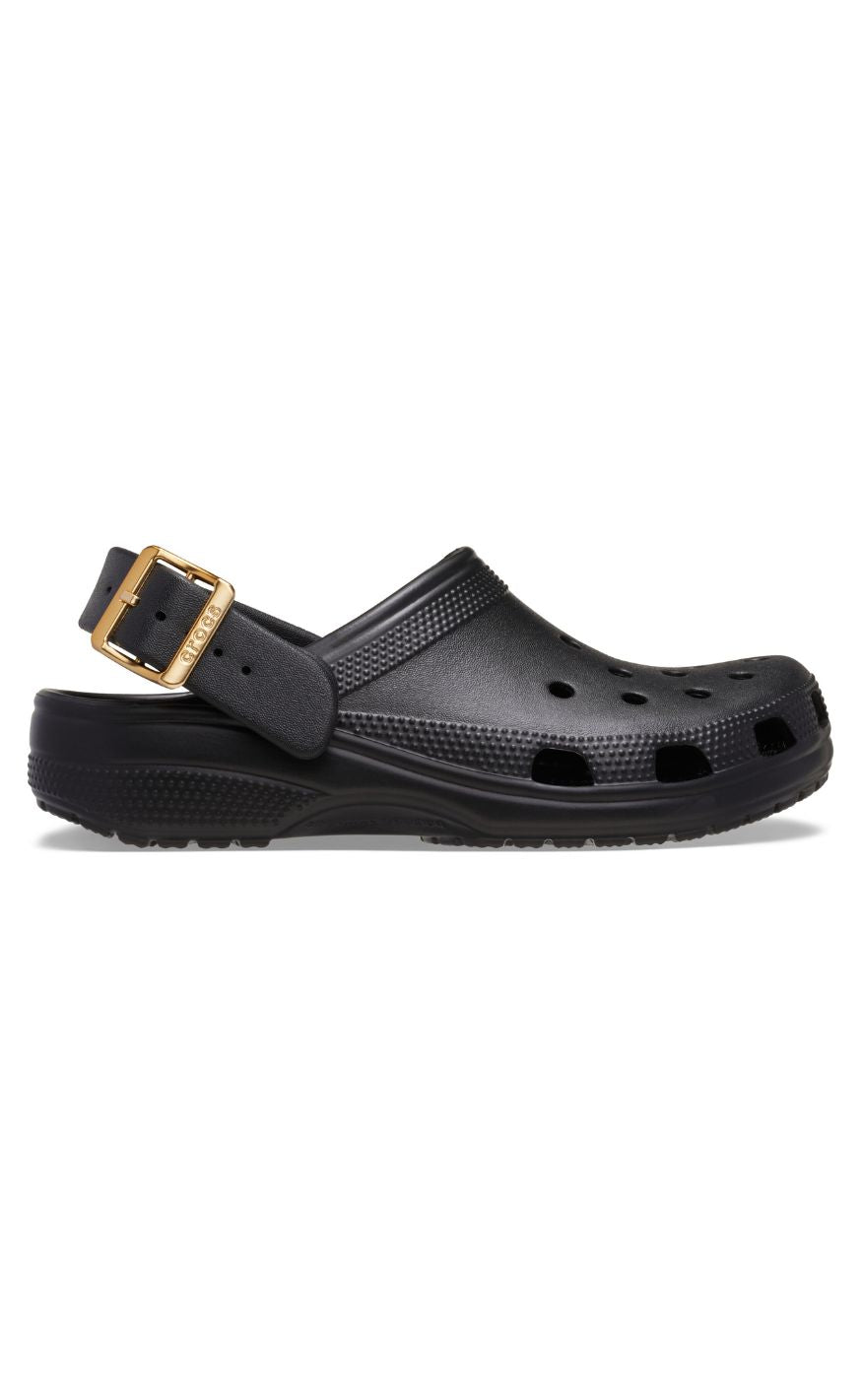 Crocs Træsko - Classic Metallic Buckle Clog - Black
