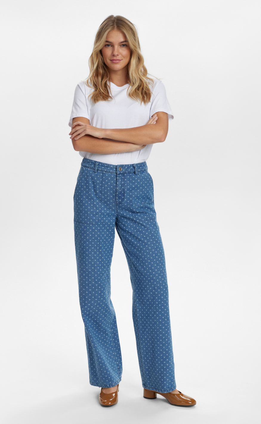 Nümph Bukser - Haddie - Medium Blue Denim