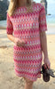 Say INA Copenhagen Kjole - Diana - Pink Zig Zag