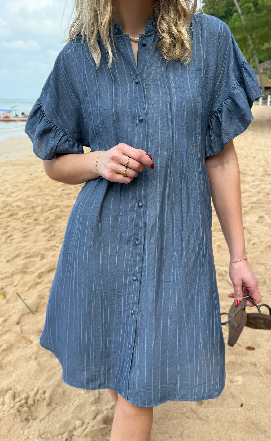 INA Copenhagen Kjole - Michela - Blue