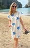 Say INA Copenhagen Kjole - Emma - Blue Leaf Embroidery
