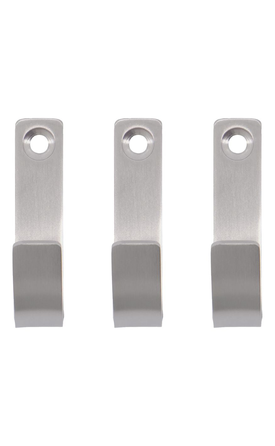 Meraki Knage - Thapsus 3-pack - Børstet Sølv Finish
