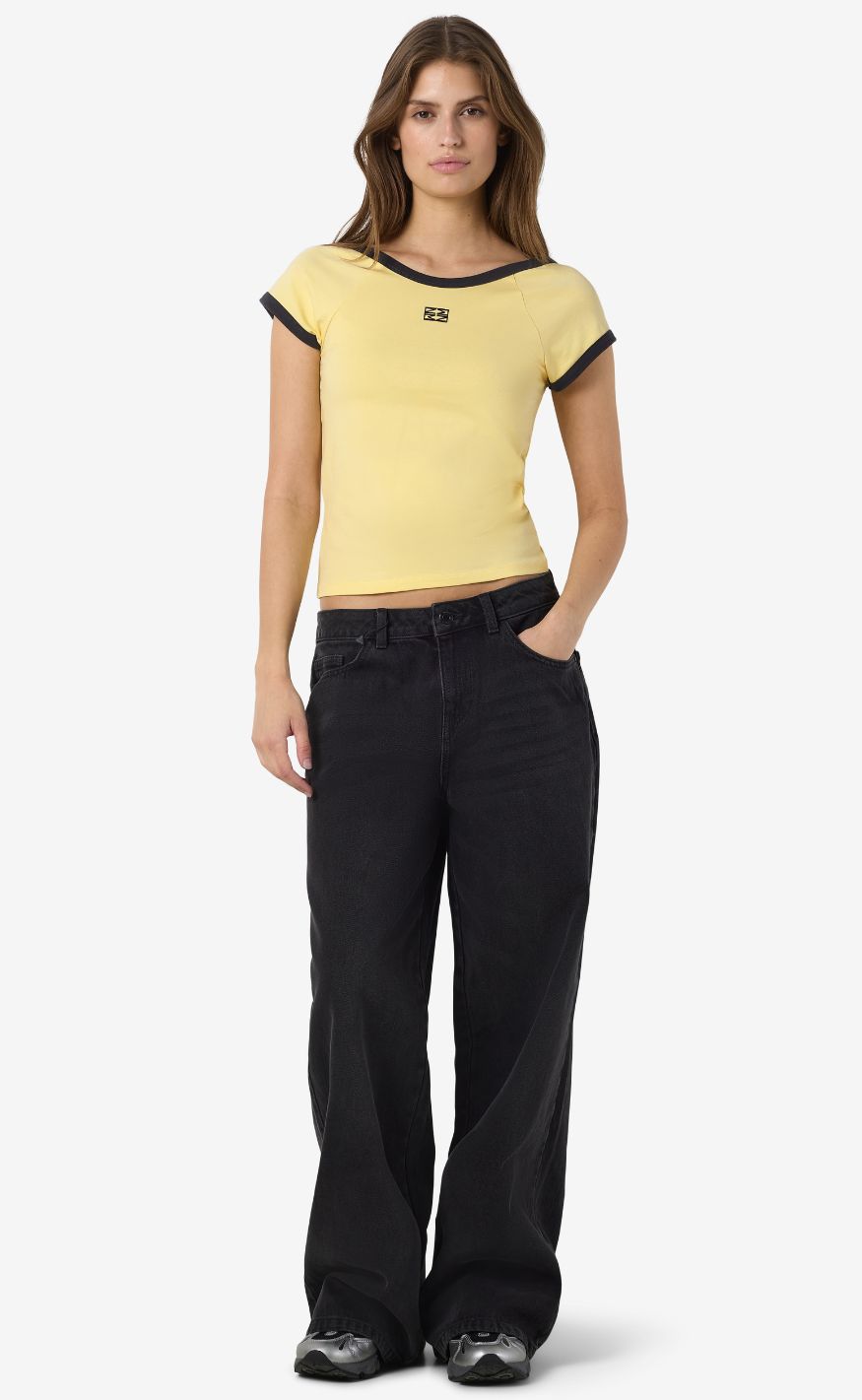 Noisy May T-shirt - Twin - French Vanilla/Obsidian Contrast