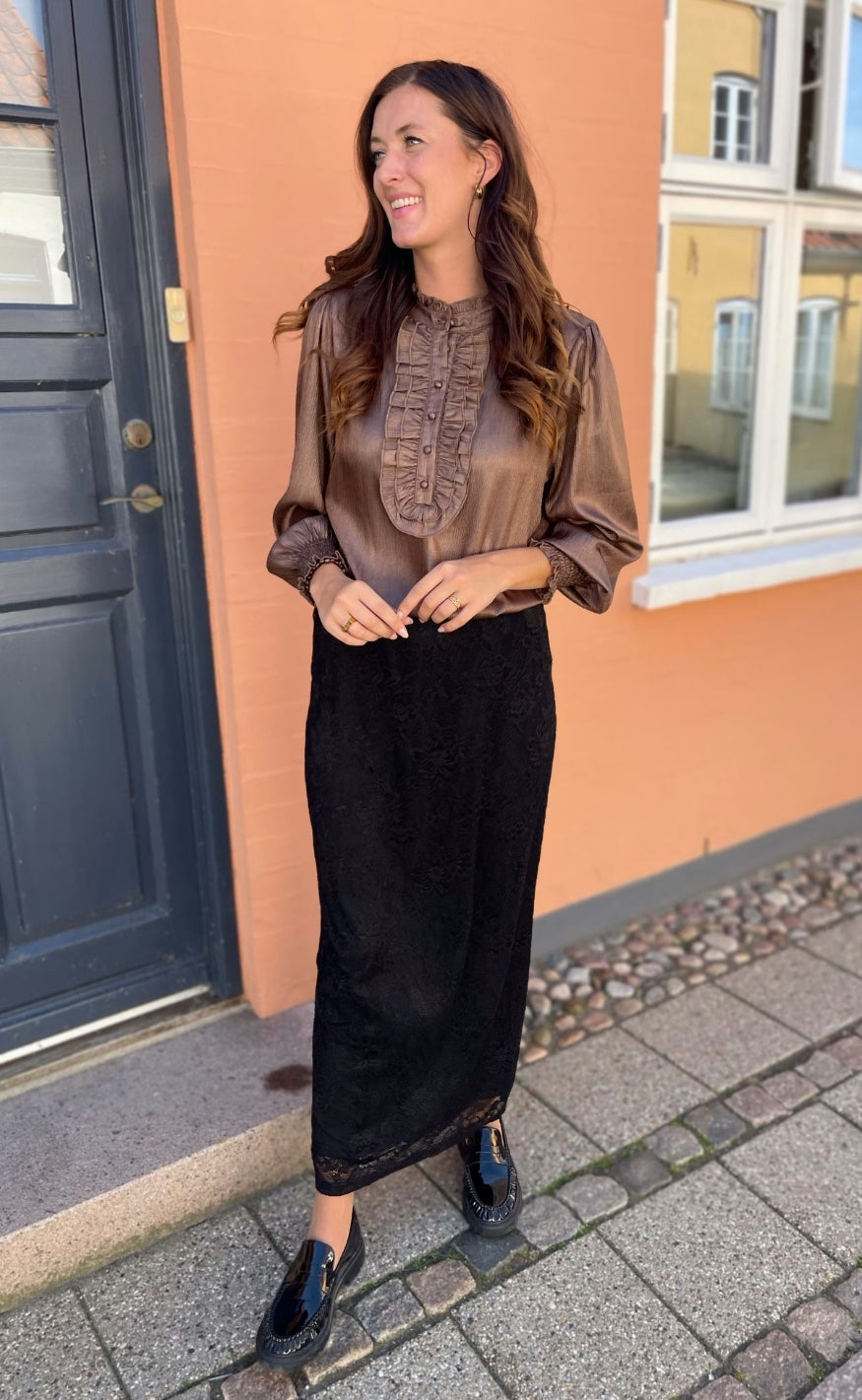 Say INA Copenhagen Skjorte - Cami - Brown Metallic