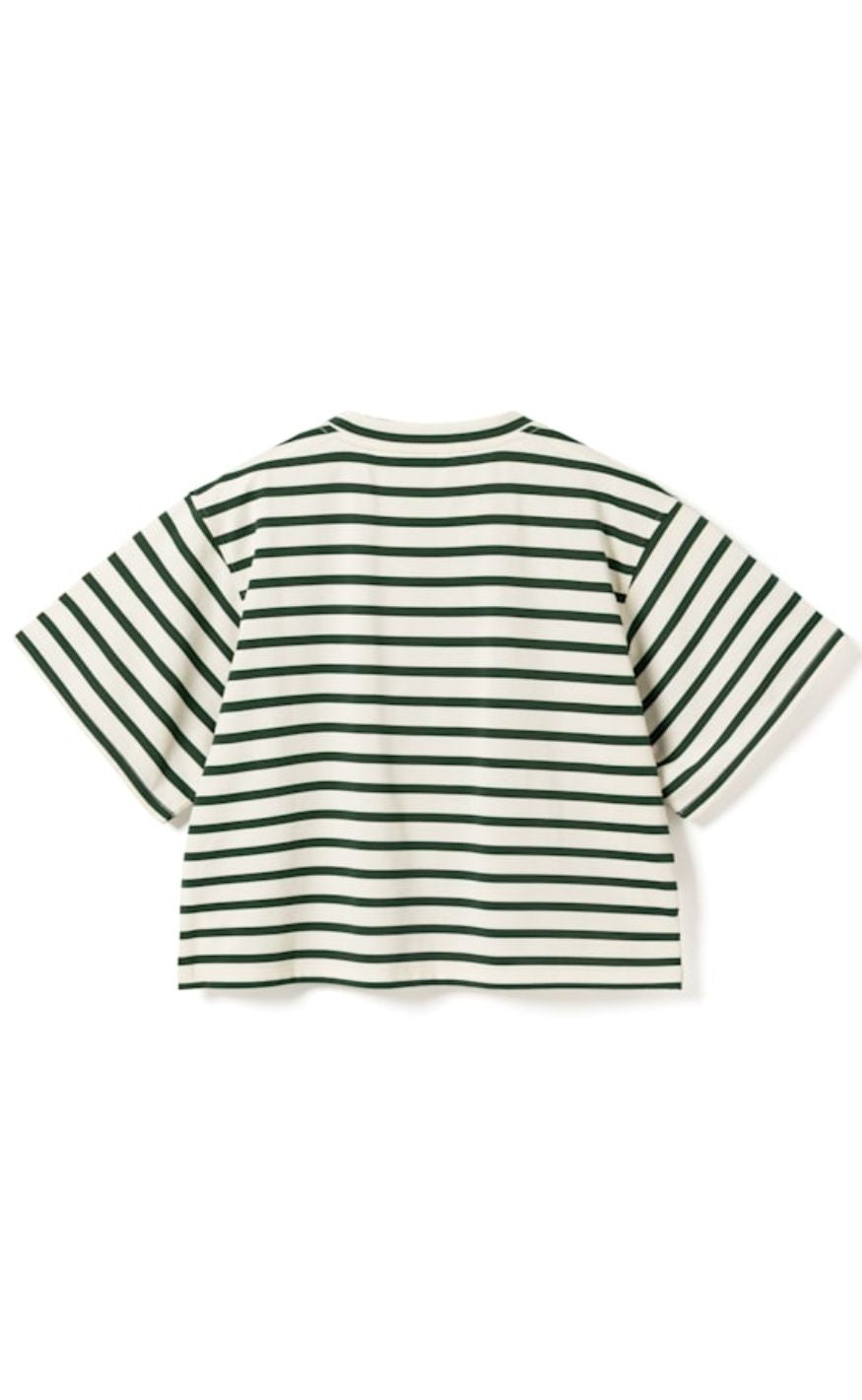 Noella T-shirt - N-Maple - Eton Ivory Green Stripe