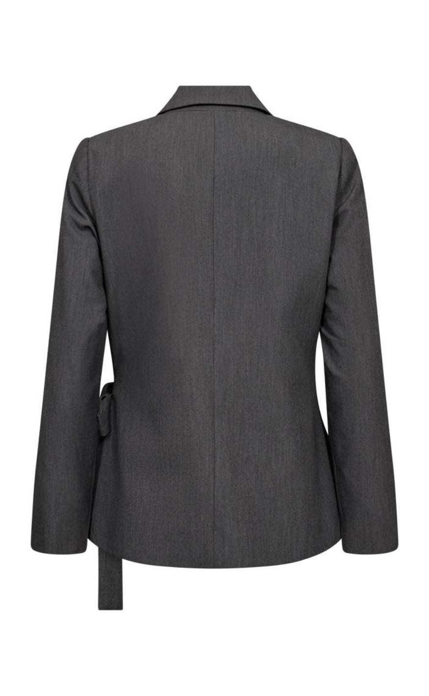 Freequent Jakke - Vika - Dark Grey Melange