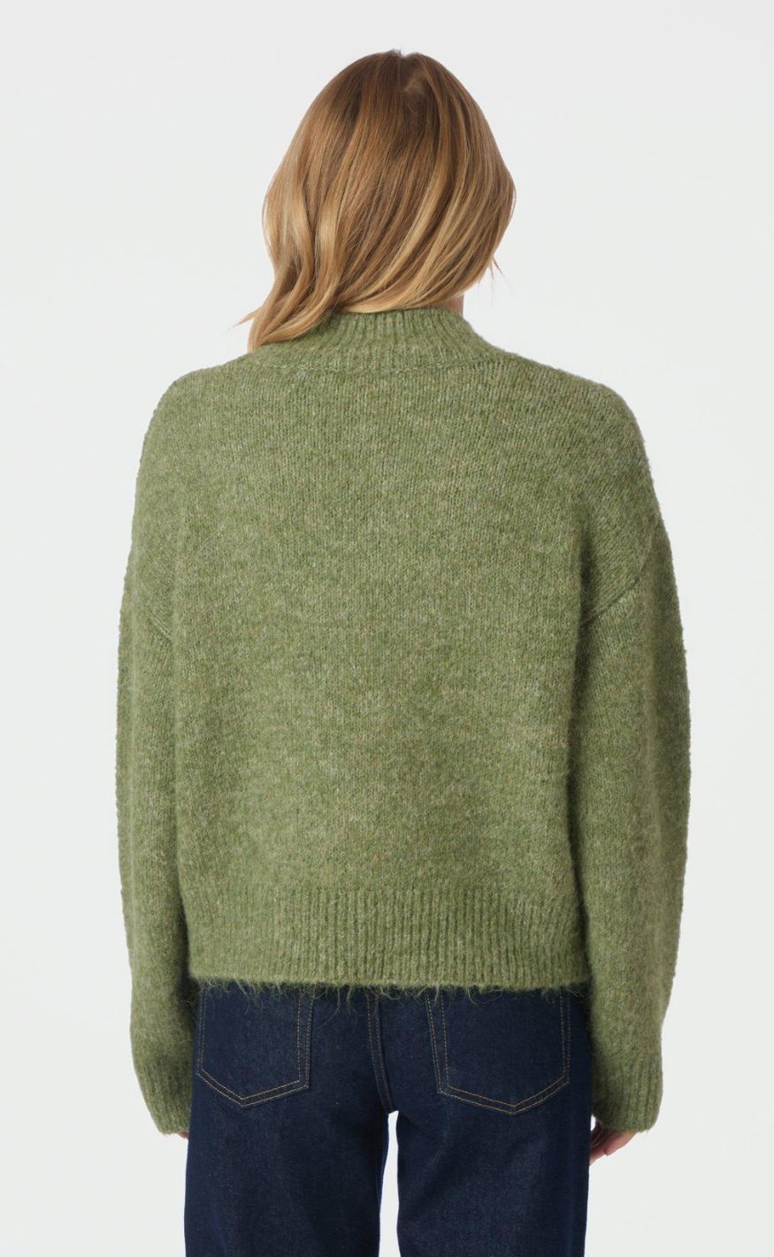 Neo Noir Genser - Paulina Fluffy - Dusty Green