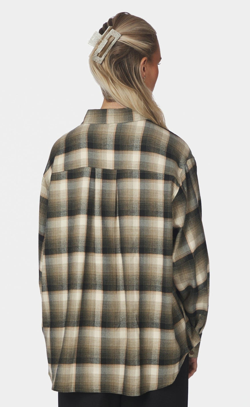 Neo Noir Skjorte - Dalma Flannel Check - Army