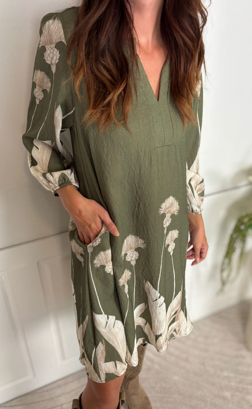 Marta Du Chateau Kjole - Verbena - Military1537tpu