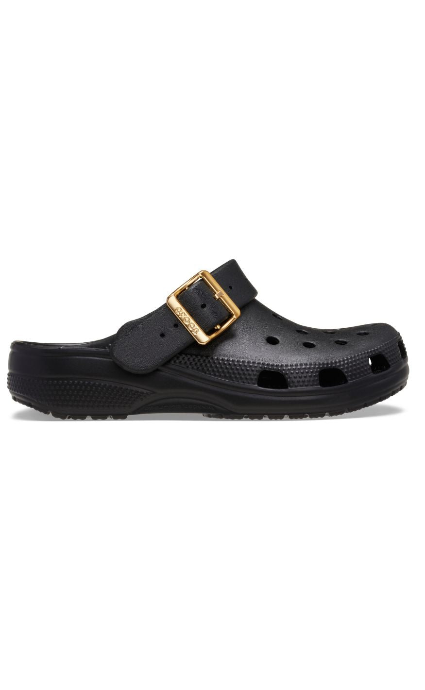 Crocs Træsko - Classic Metallic Buckle Clog - Black