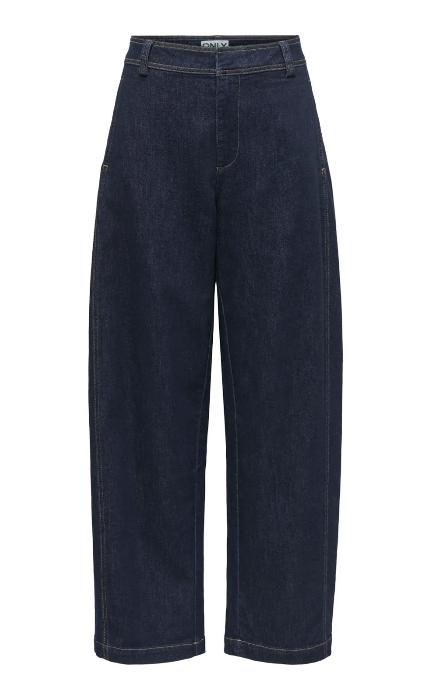 ONLY Jeans - Clair MW Barrel - Dark Blue Denim
