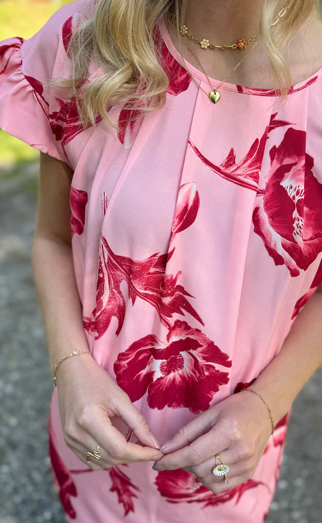 Say INA Copenhagen Kjole - Cecilia - Rosy Flower