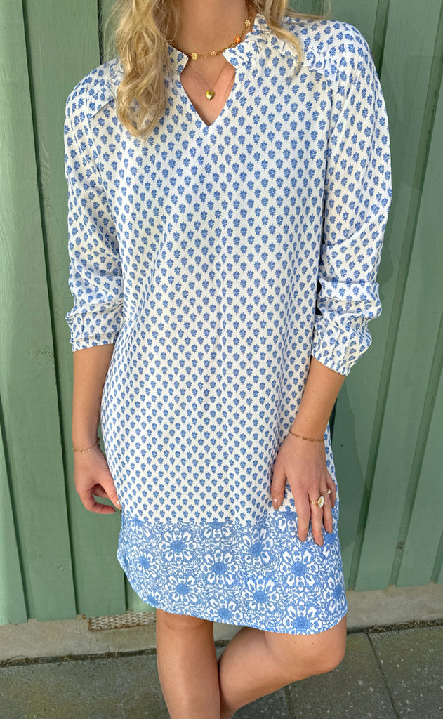 Say INA Copenhagen Kjole - Mira - Blue Printed