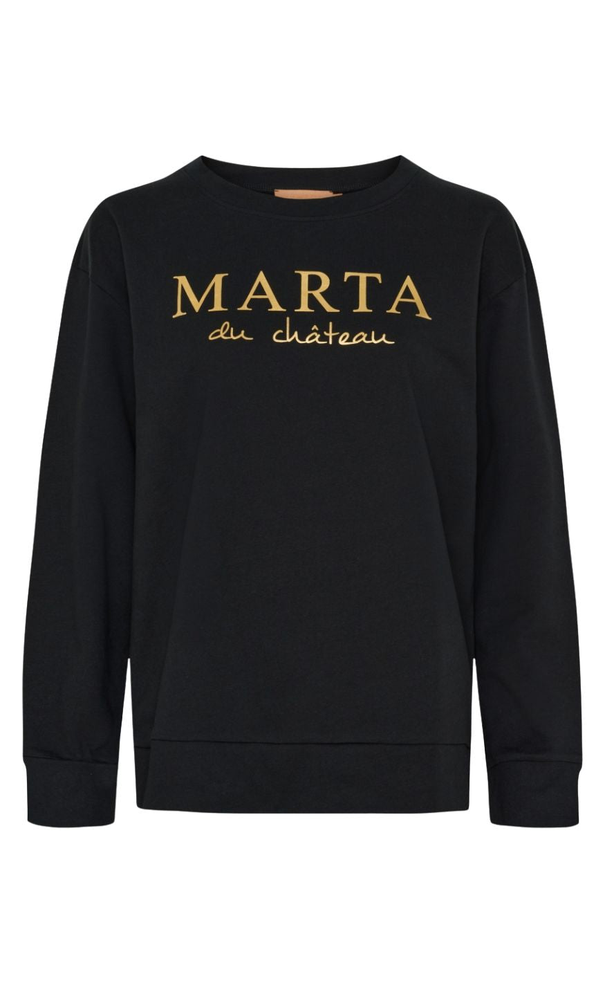 Marta Du Chateau Sweatshirt - Annemette - Black