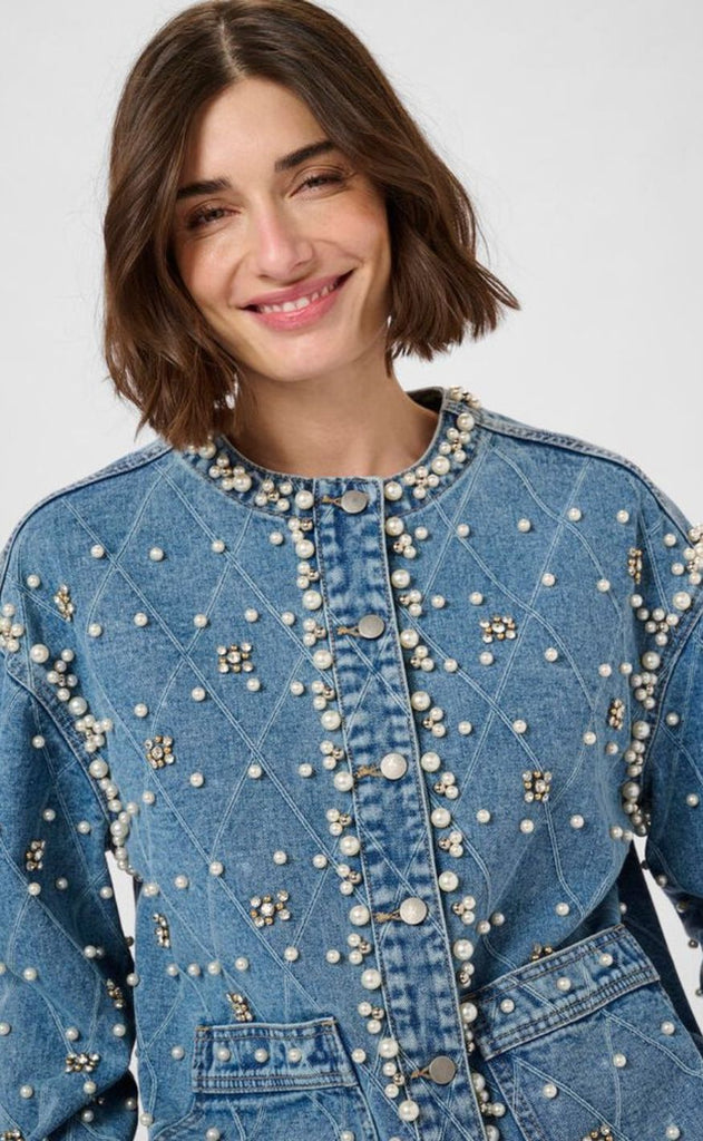 Culture Jakke - Alys Denim - Light Blue Wash