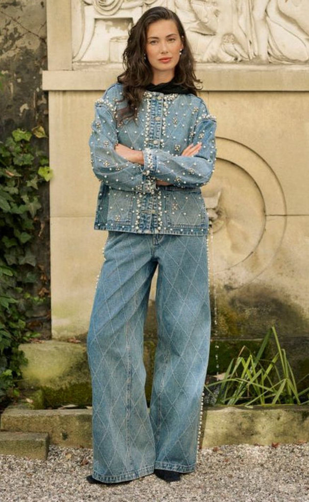 Culture Jakke - Alys Denim - Light Blue Wash