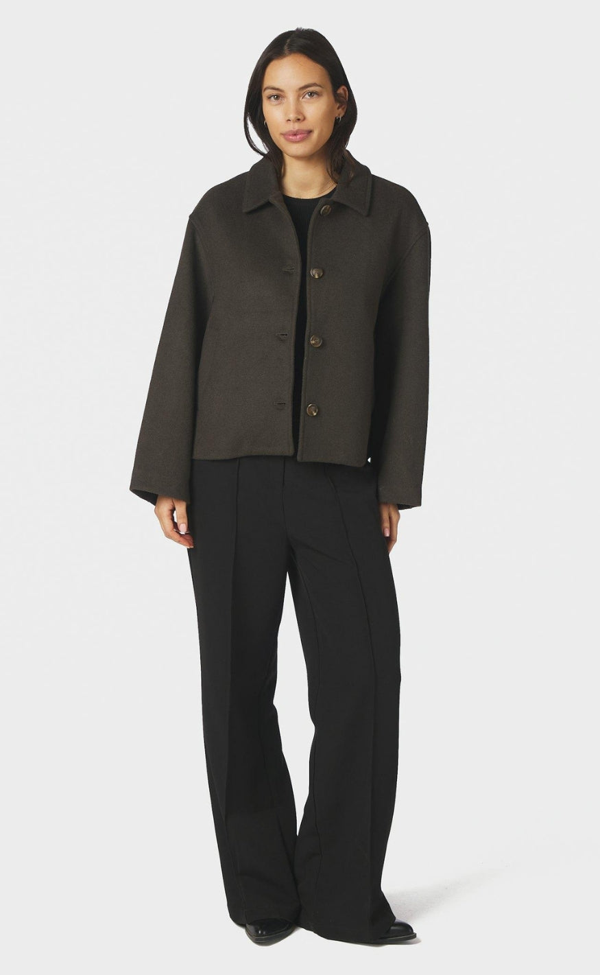 Neo Noir Jakke - Hamra Wool - Army