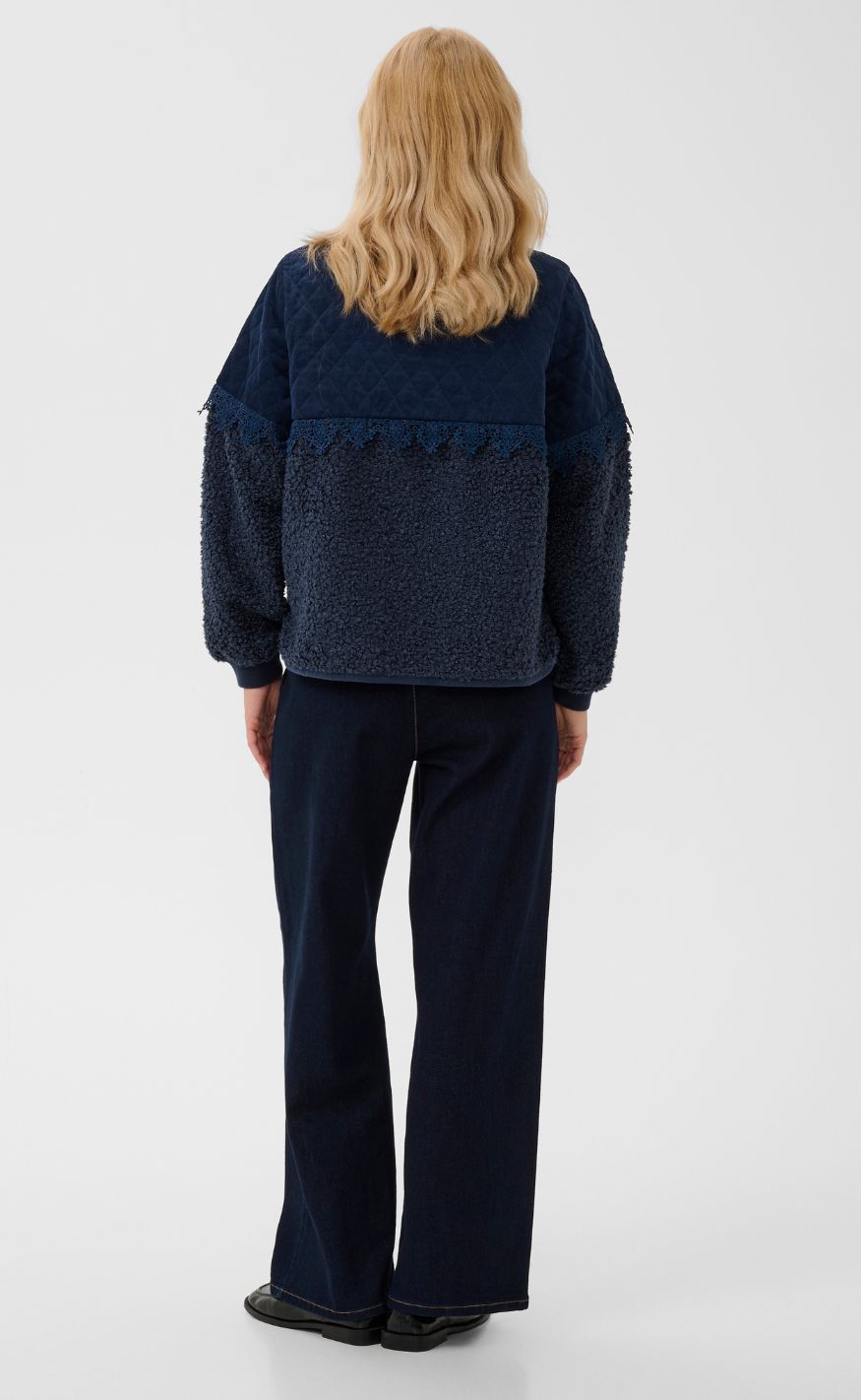 Culture Jakke - Lenia Catina Teddy - Dress Blues