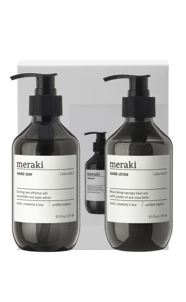 Meraki Gaveæske - Håndsæbe og håndcreme ''Simple Handcare'' 2x275 ml - Silky Mist