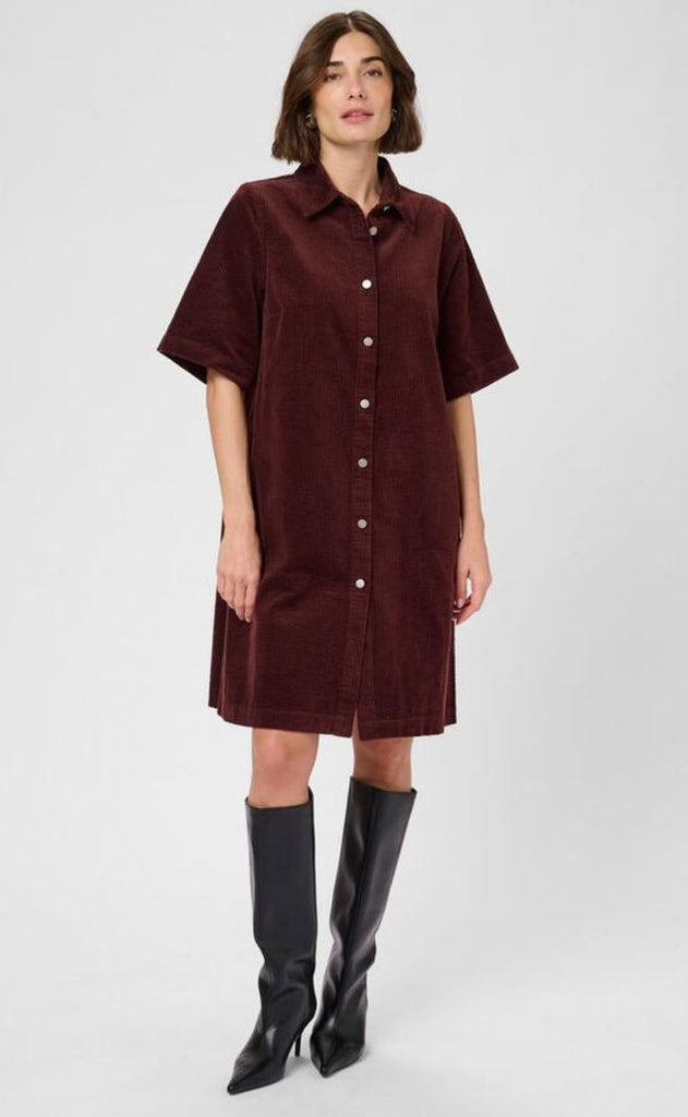 Culture Kjole - Baela Klay - Bitter Chocolate