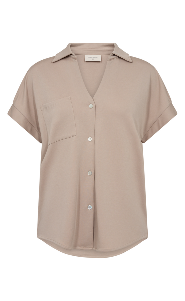 Freequent Bluse - Rue - Simply Taupe