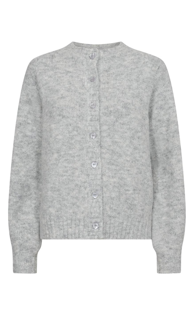 Freequent Cardigan - Louisa - Light Grey Melange