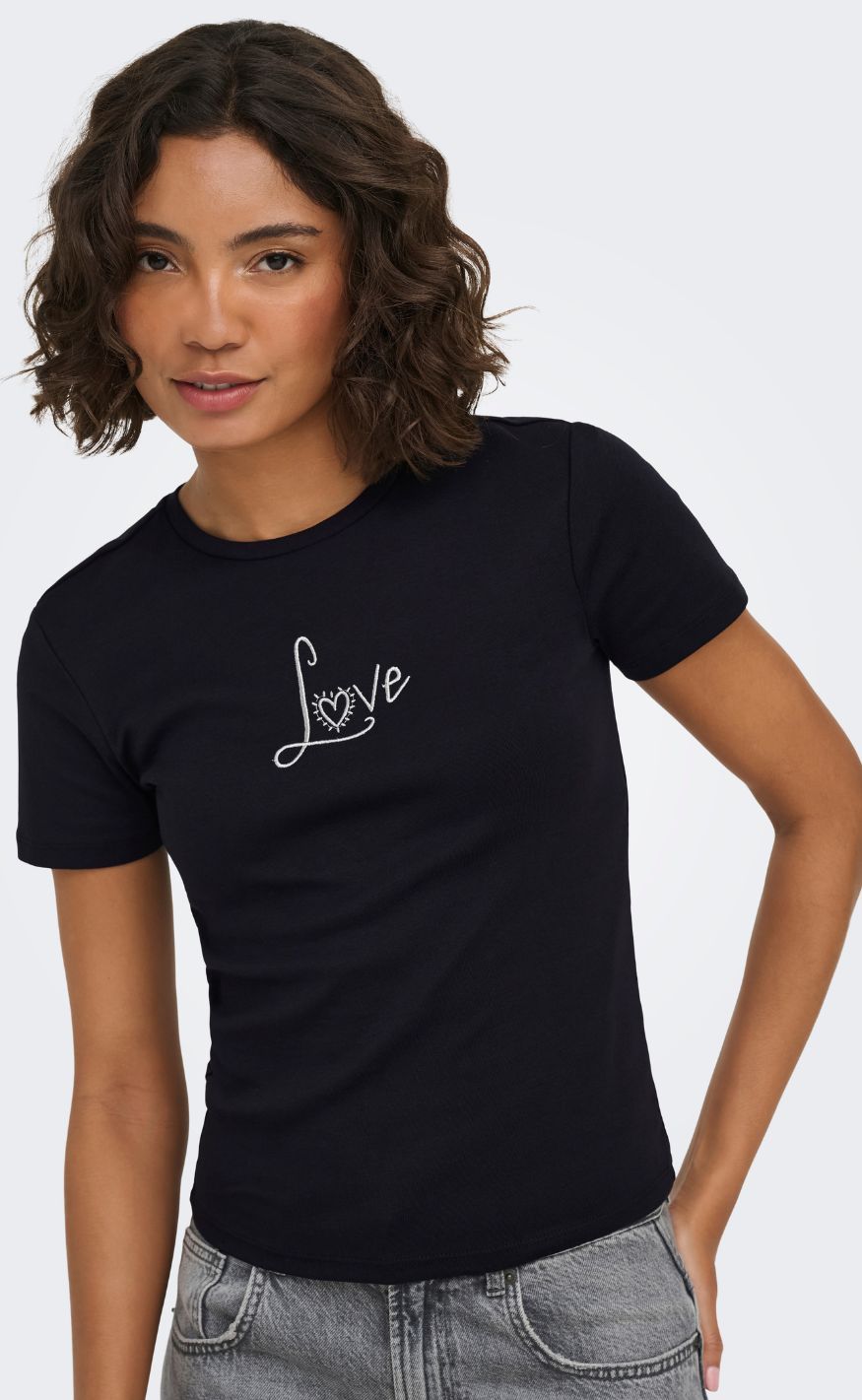 ONLY T-shirt - Kira New - Black Love