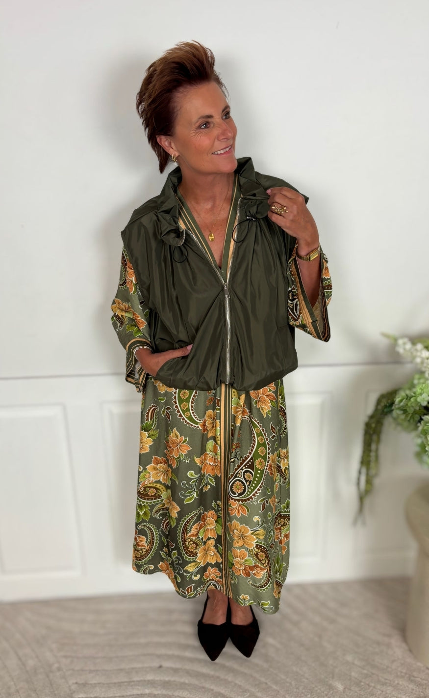 Marta Du Chateau Kjole - Stefania - Military4603tpe