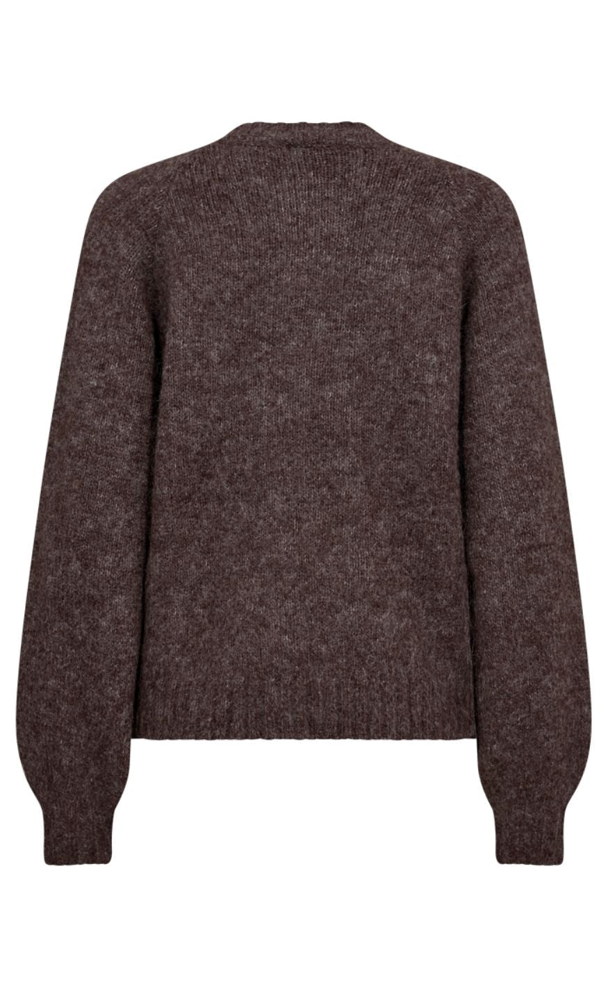 Freequent Cardigan - Louisa - Coffee Bean Melange