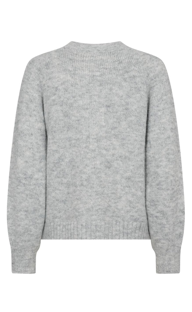 Freequent Cardigan - Louisa - Light Grey Melange