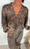 Marta Du Chateau Bluse - Anice - Fango