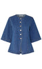 Global Funk Bluse - Lila-G - Vintage Blue Wash