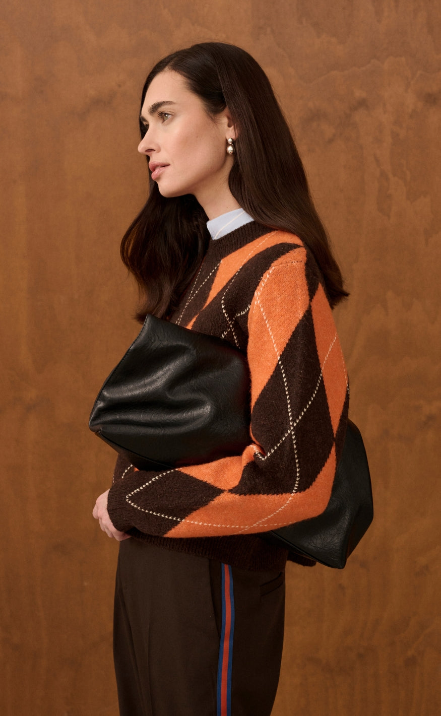Culture Genser - Argyle - Brown Argyle