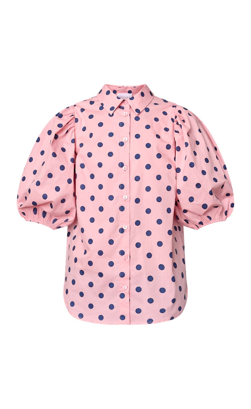 Sisters Point Skjorte - ELLA-SH84 - Rose / Navy Dot