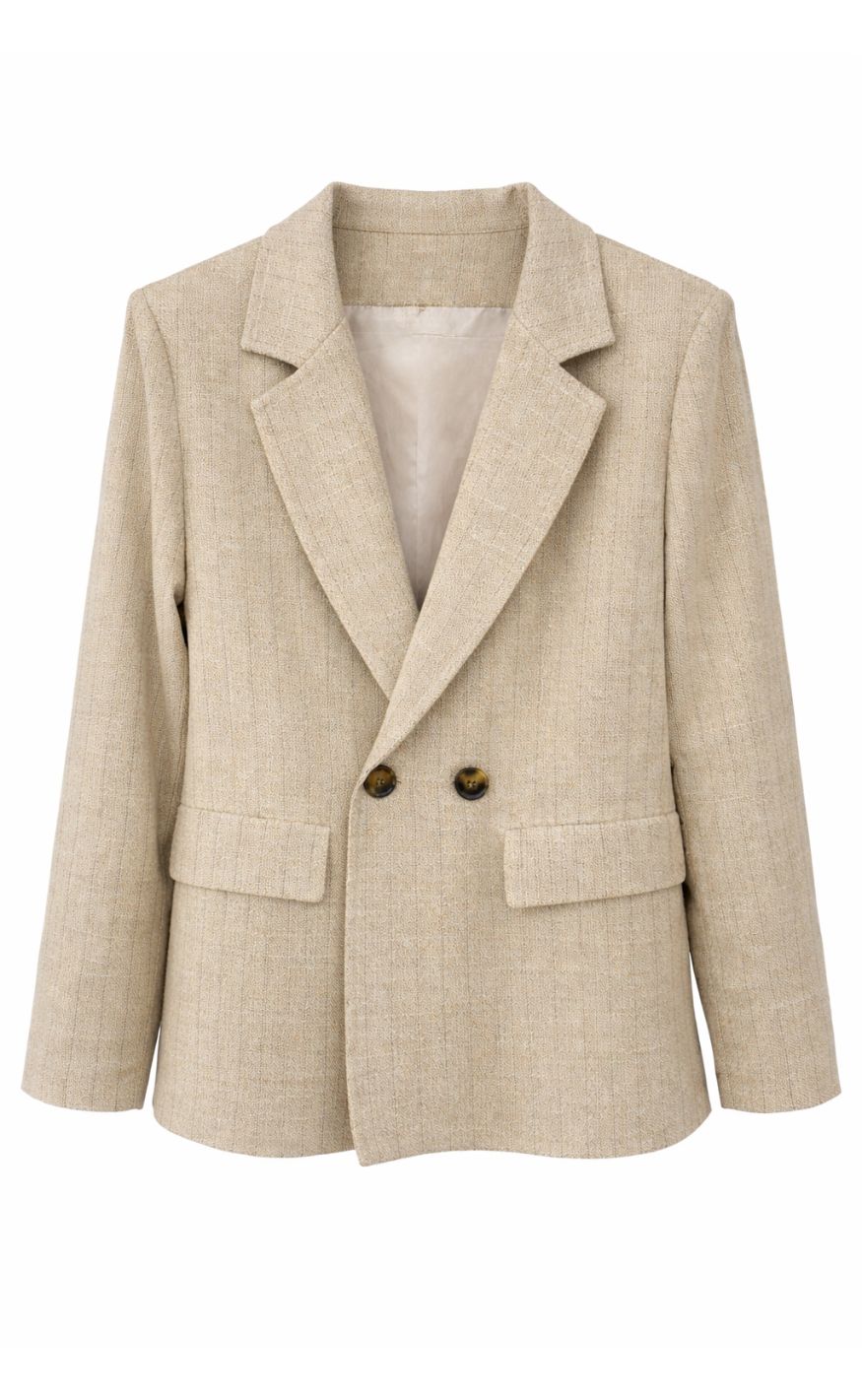 Marta Du Chateau Blazer - Marissa - Beige Stripe