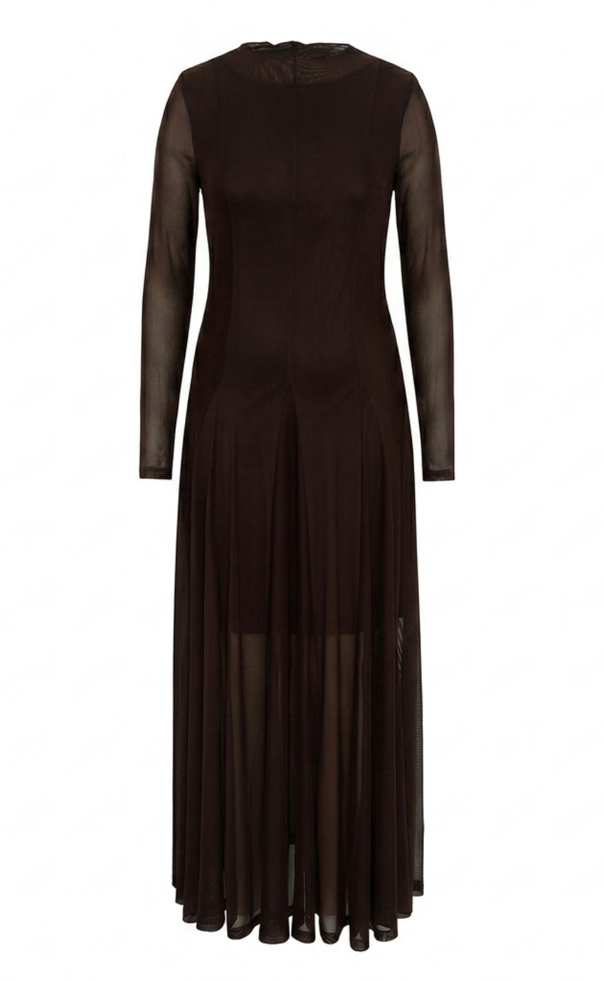 A-View Kjole - Messa - Dark Brown