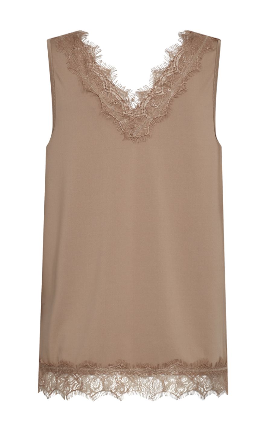 Freequent Topp - Bicco - Desert Taupe