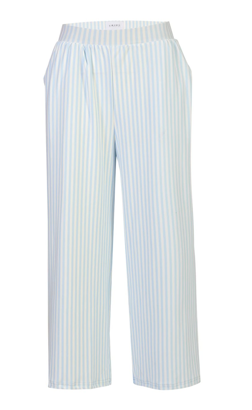 Liberté Bukser - Alma Culotte - L. Blue Creme Small Stripe