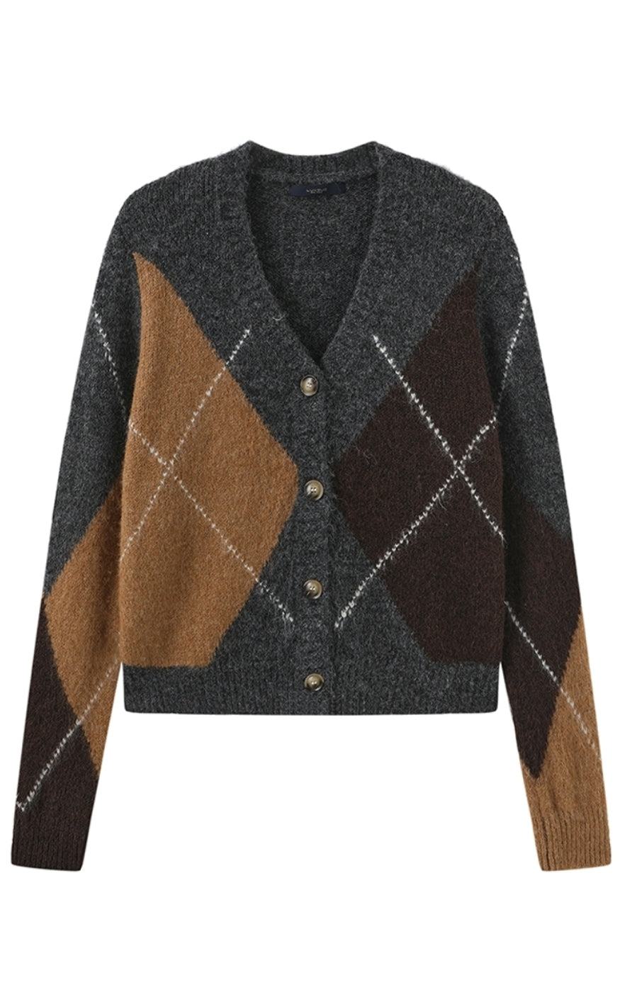 Luxzuz Cardigan - Zema - Dark Grey Melange