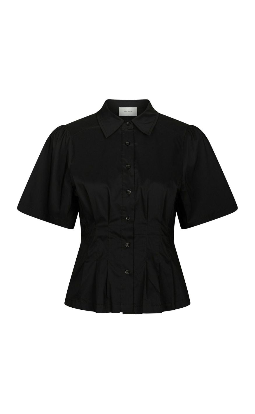 Neo Noir Skjorte - Balara Poplin - Black