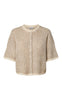 Pieces Cardigan - Jenna SS - Whitecap Gray Greige