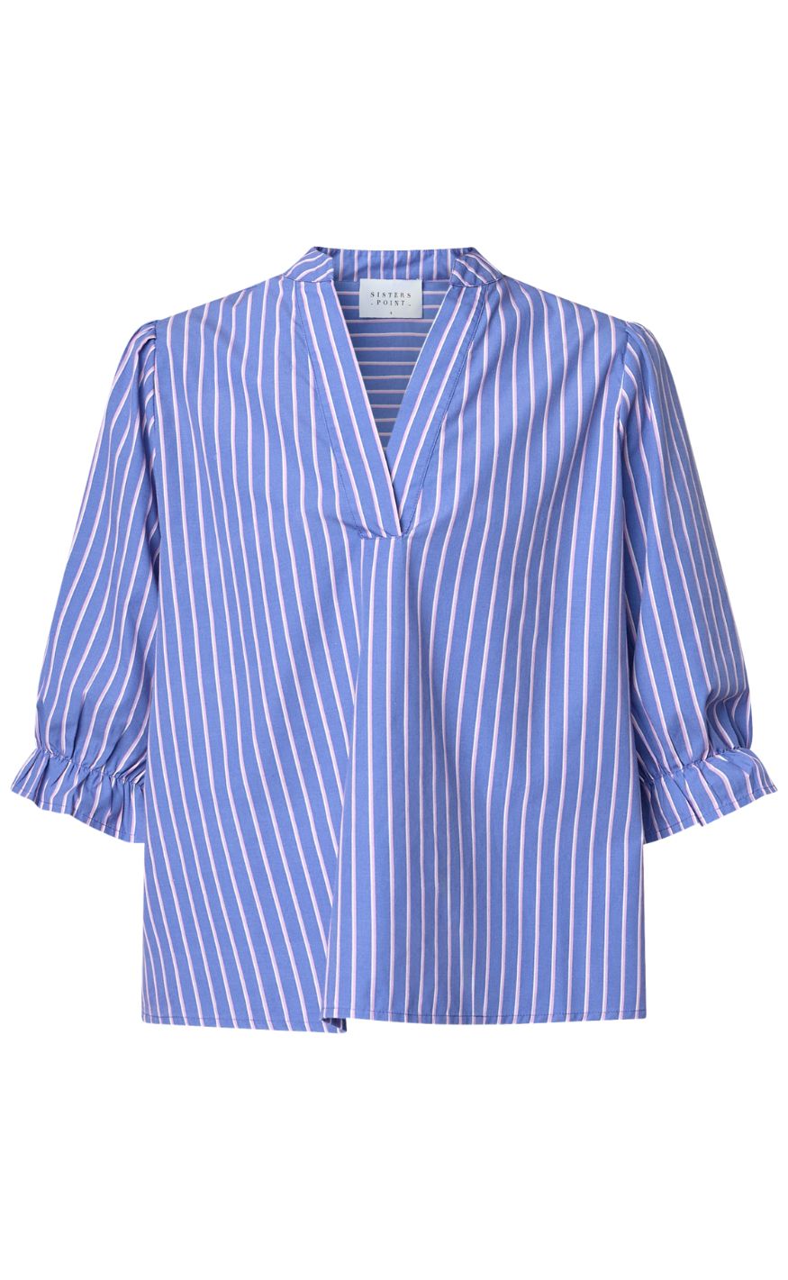 Sisters Point Bluse - VENNY-SS10 - Blue Dream Stripes