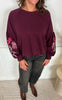 Marta Du Chateau Sweatshirt - Luretta - Wine