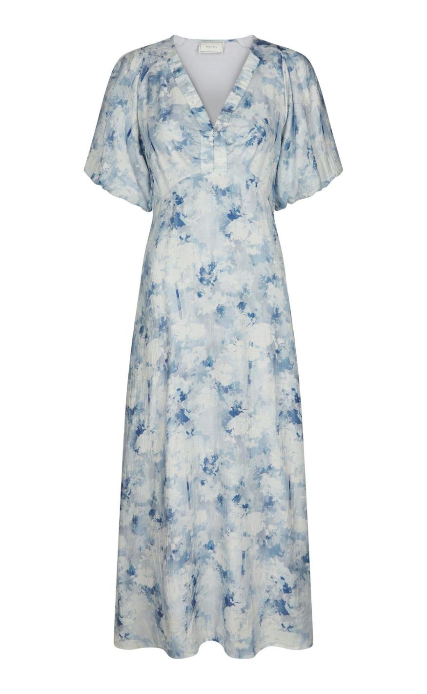 Neo Noir Kjole - Illiana Floral - Blue