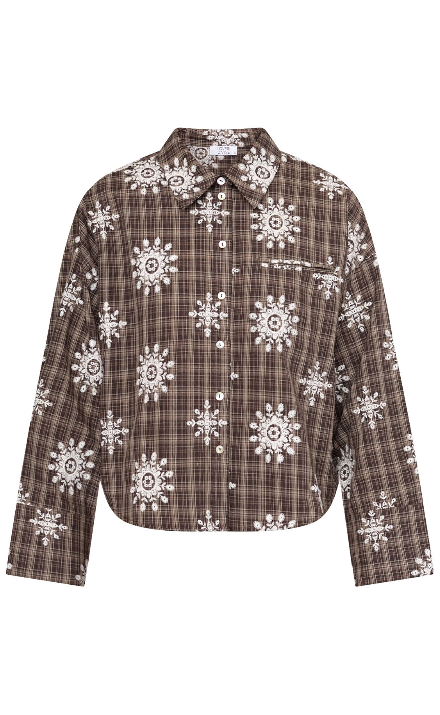 Love & Divine Skjorte - Love1495-7 - Brown Check