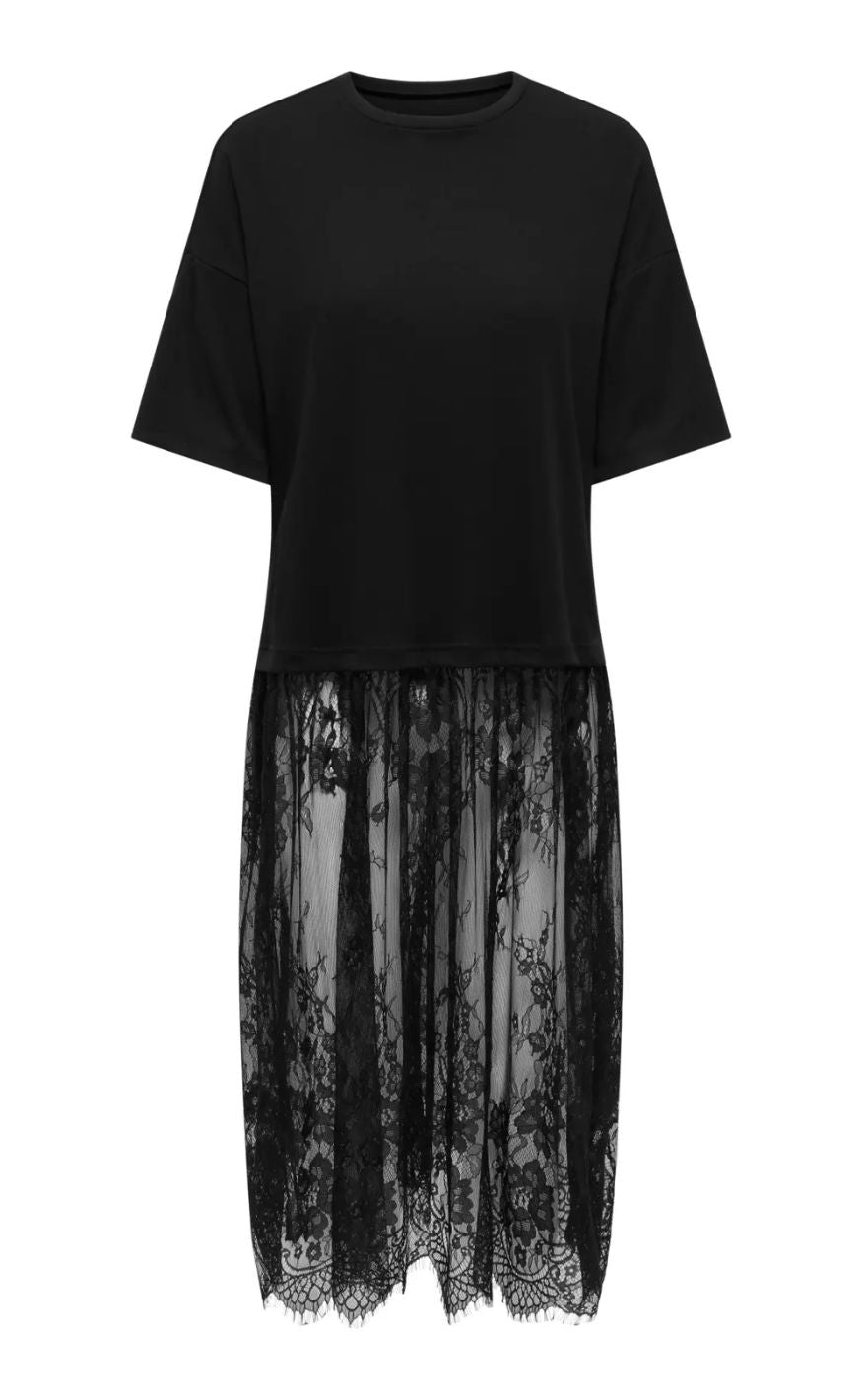 ONLY Kjole - Tahlia Lace - Black