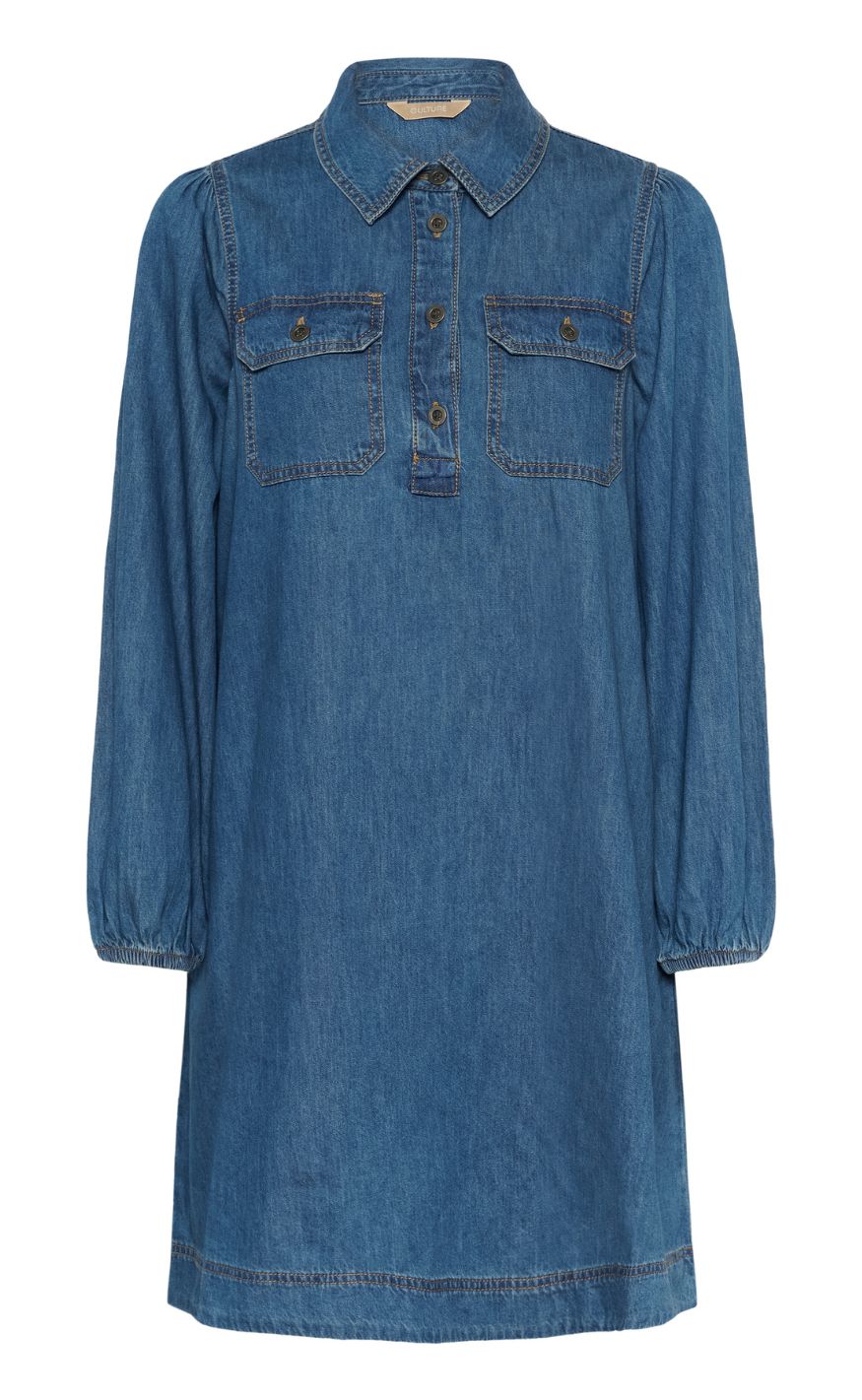 Culture Kjole - Bayla Arpa - Dark Blue Wash