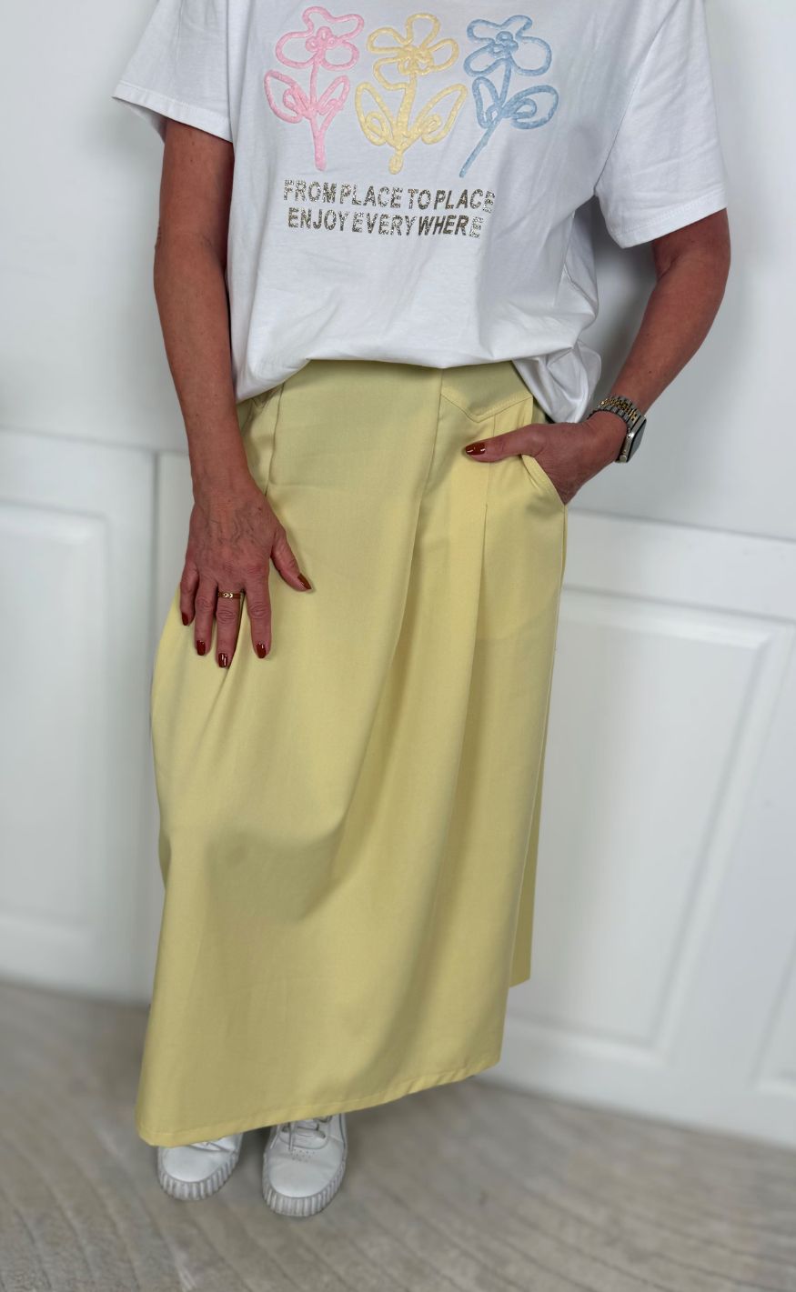 Marta Du Chateau Skjørt - Davina - Yellow